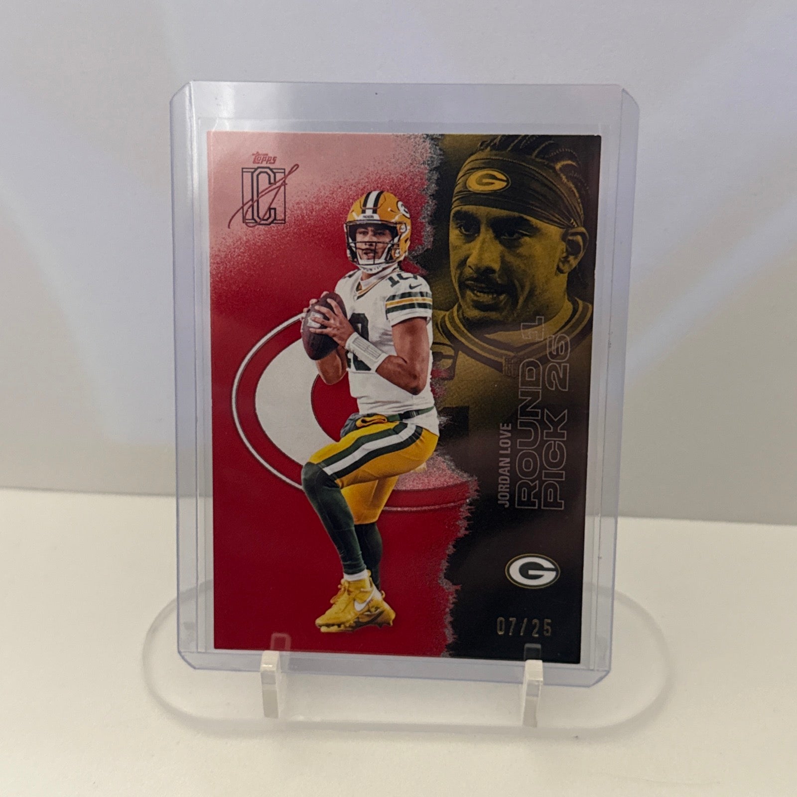 2025-2026 Topps Signature Class Jordan Love Red Lava /25