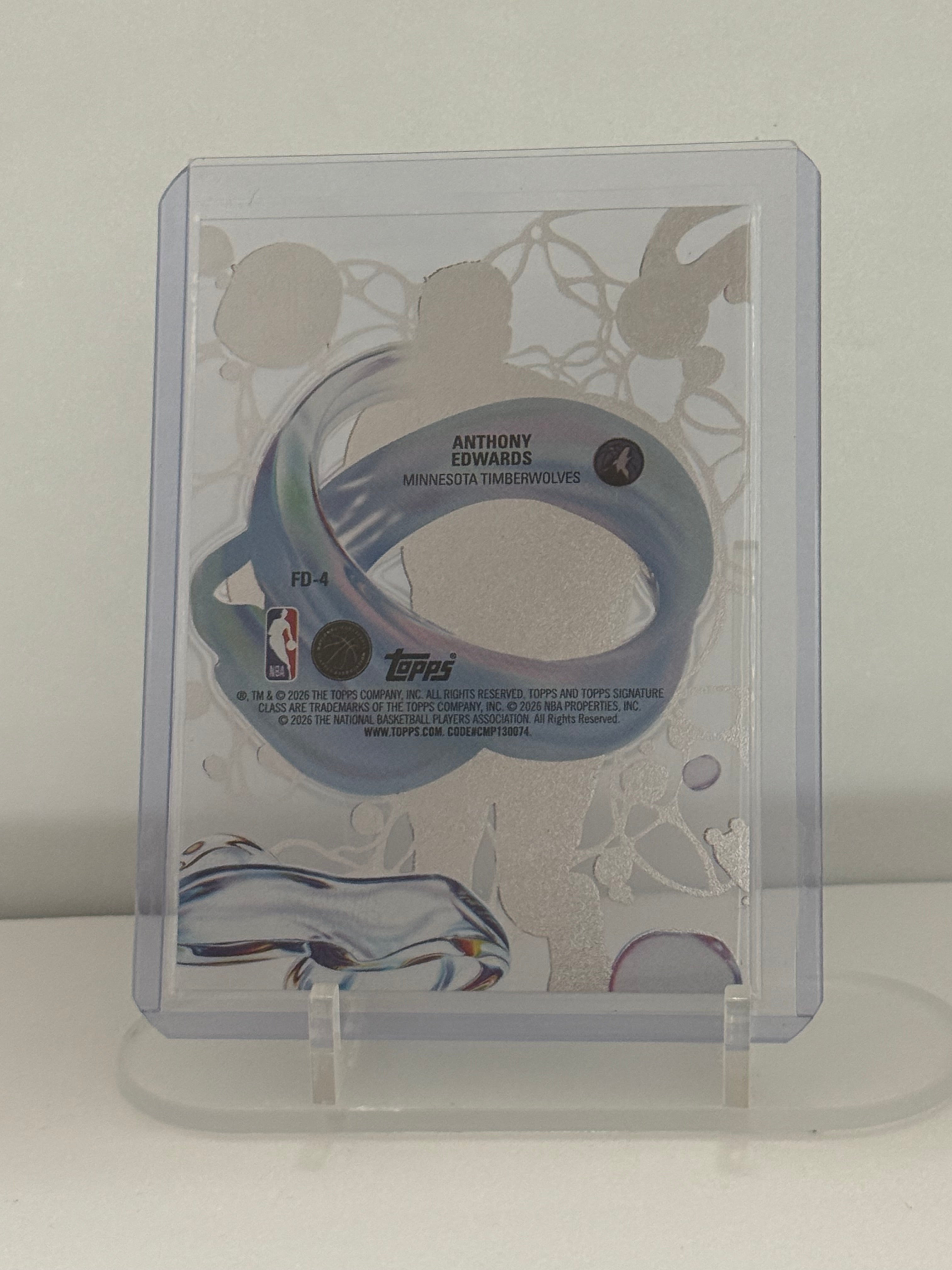 2025-26 Topps Signature Class Anthony Edwards Case Hit Fidelity #FD-4